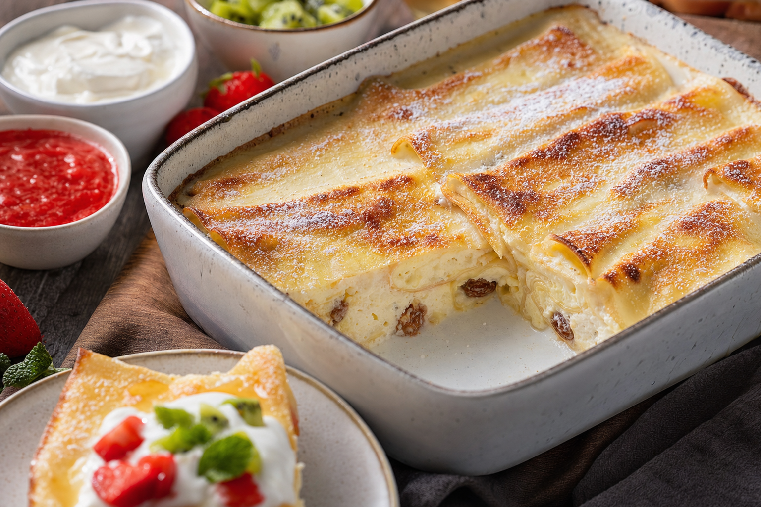 Túrós palacsinta – Hungarian Curd Cheese Pancakes